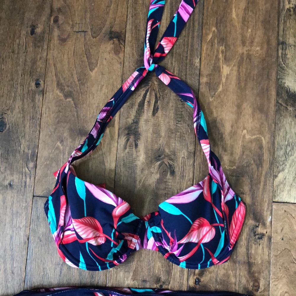 Tropical bikini top.